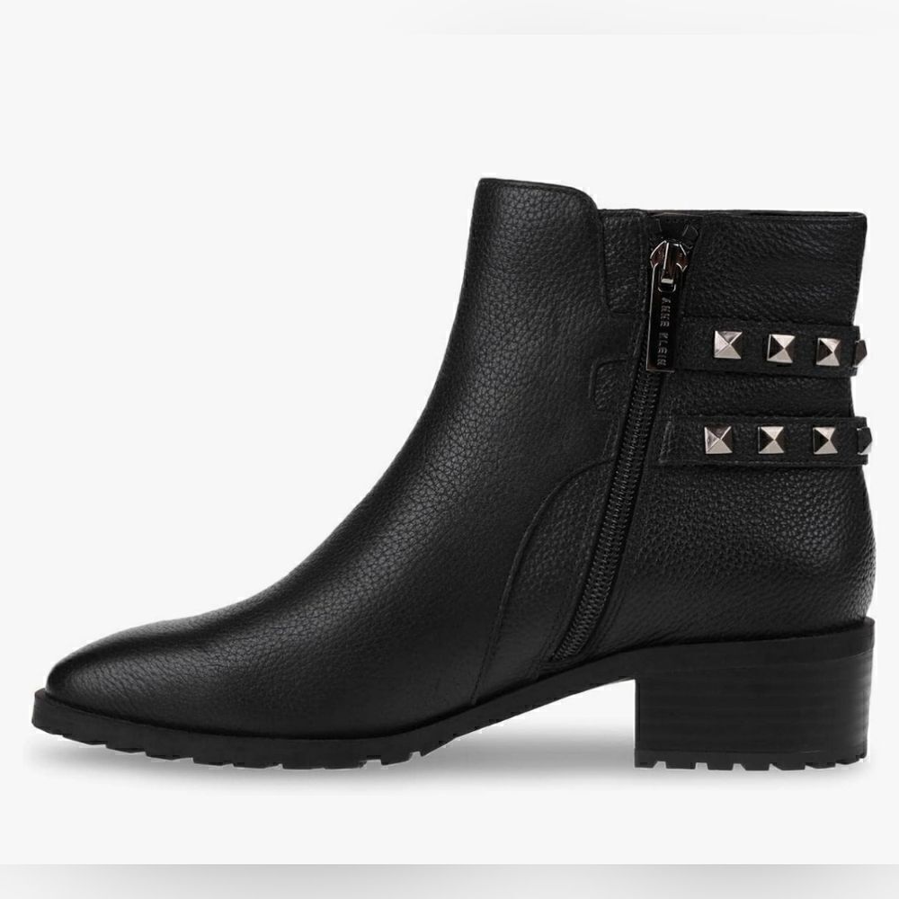 Anne Klein Womans Caimile, Leather Ankle Boot, Nwot, Size 9.5
